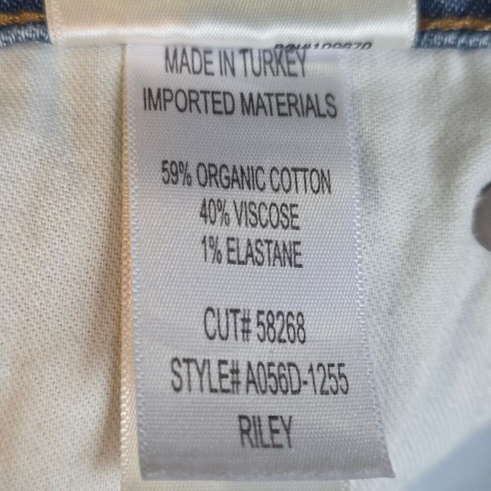 AGOLDE Riley High Rise Straight Crop Jeans Sz 29 (Fits 32" Waist) Transfer Wash - Picture 6 of 8